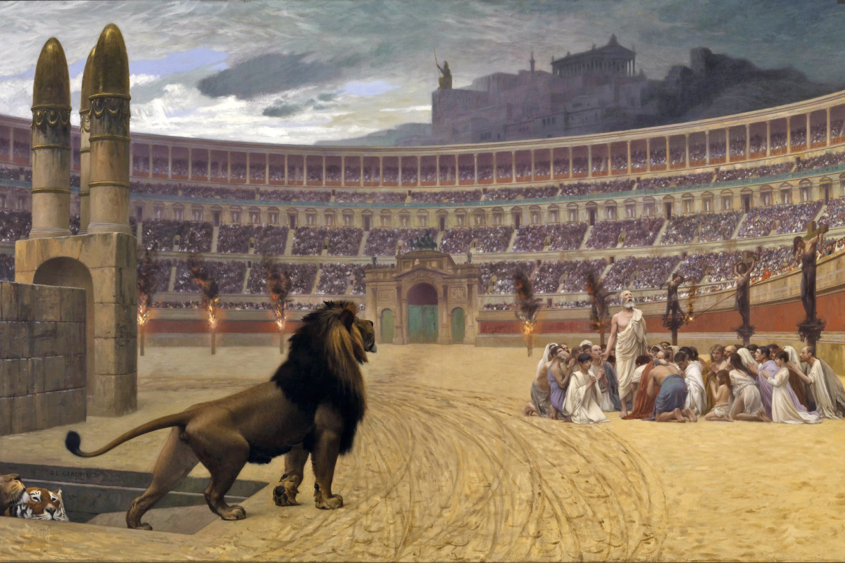 Das letzte Gebet der Christen im Circus Maximus, Ölbild von Jean-Léon Gérôme