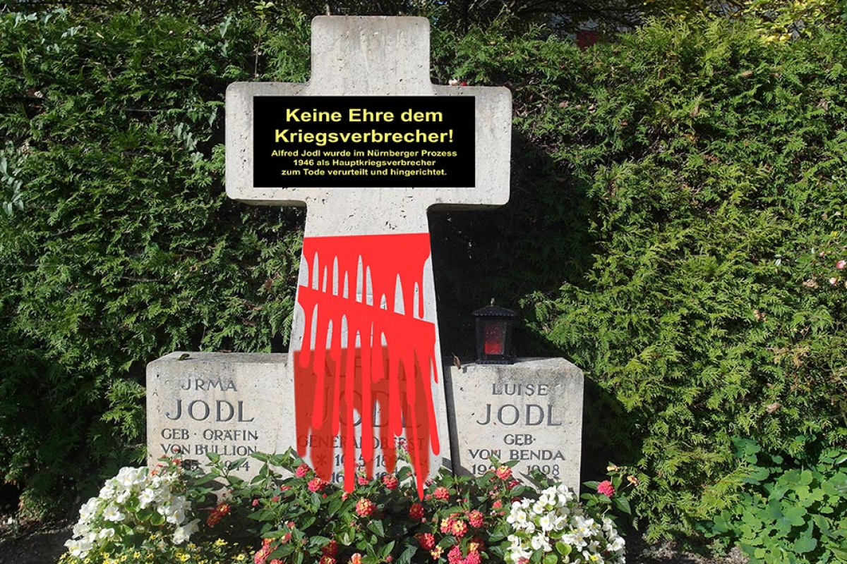 Der "blutbeschmierte" Gedenkstein