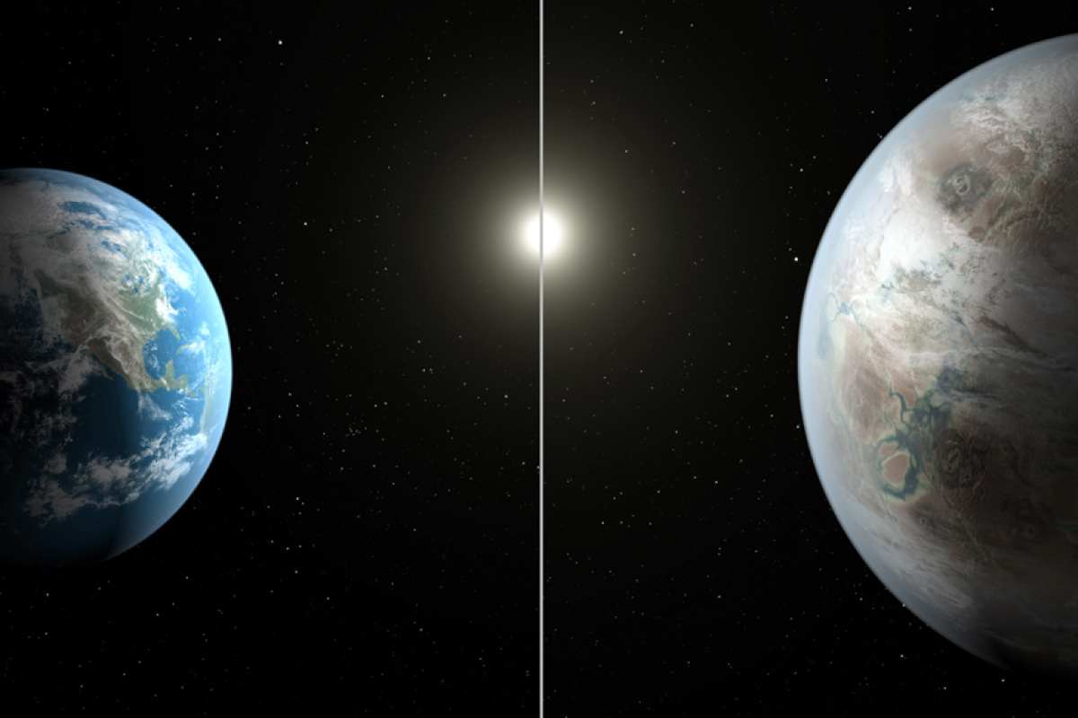 Vergleich Erde/Kepler 452b