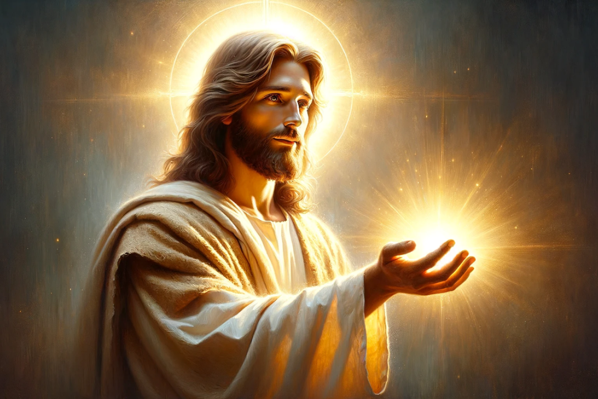 Jesus mit langen Haaren