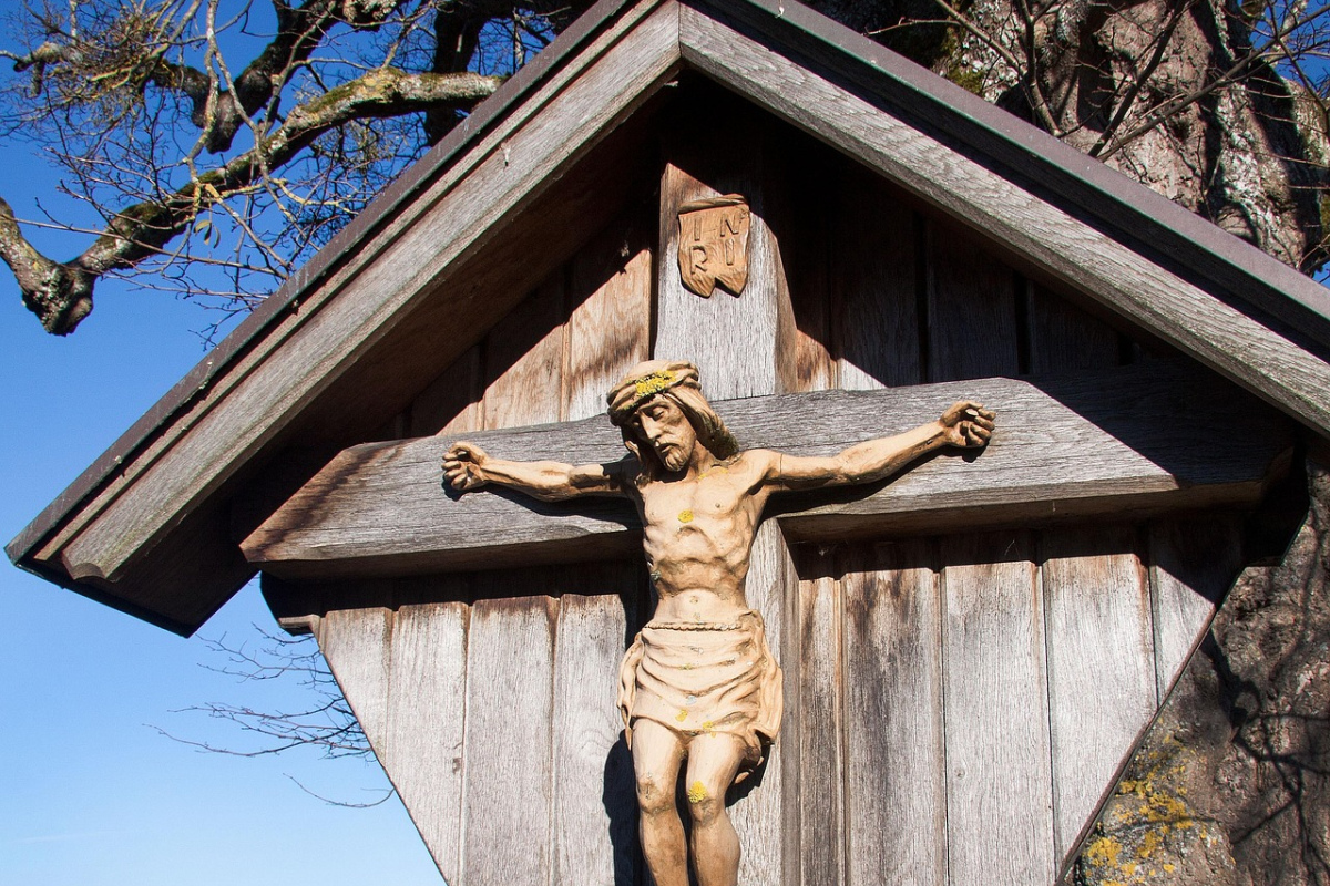 Darstellung des gekreuzigten Jesus