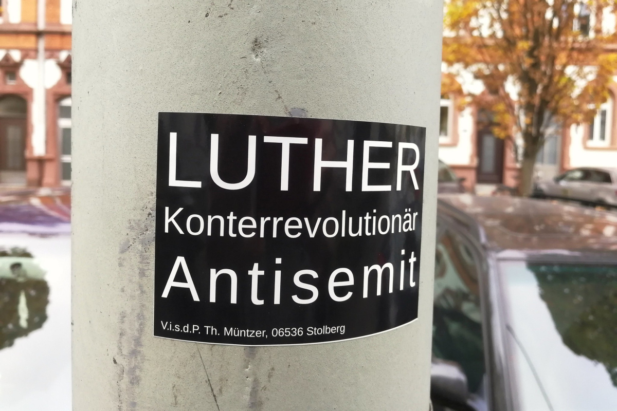 Aufkleber in Frankfurt/M.