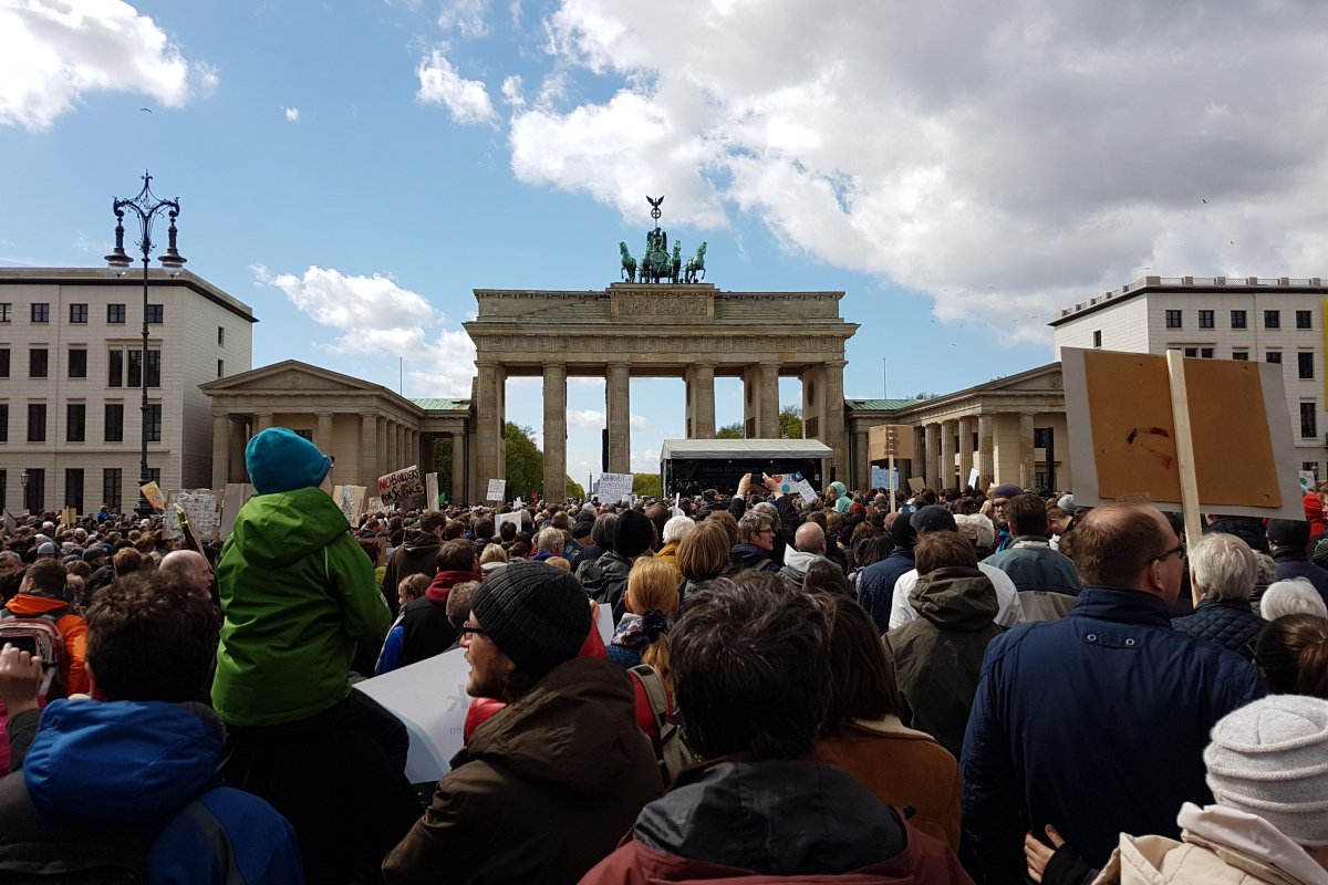 Abschlusskundgebung auf dem Pariser Platz