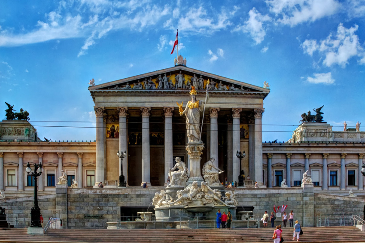 Das Parlamentsgebäude in Wien