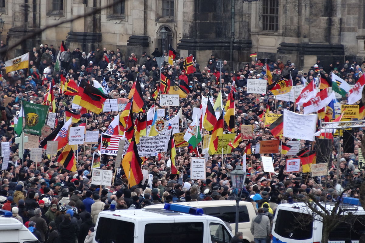 Pegida-Demo in Dresden
