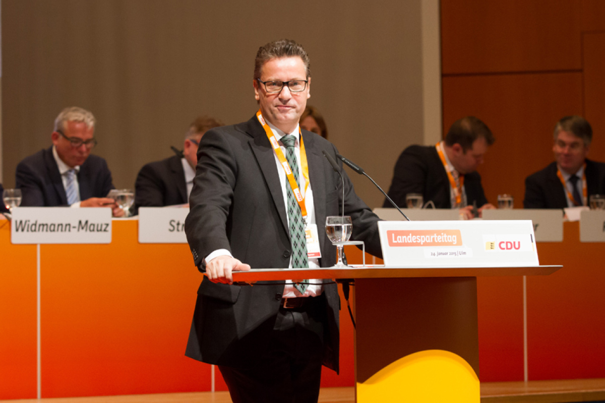 Peter Hauk auf dem Landesparteitag der CDU Baden-Württemberg (2015)