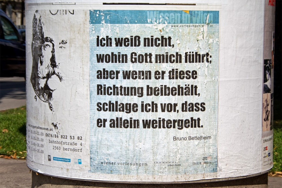 Plakat in Wien