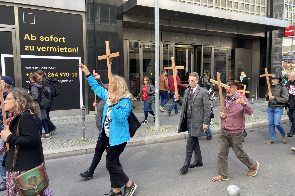Teilnehmer des "Marschs für das Leben"