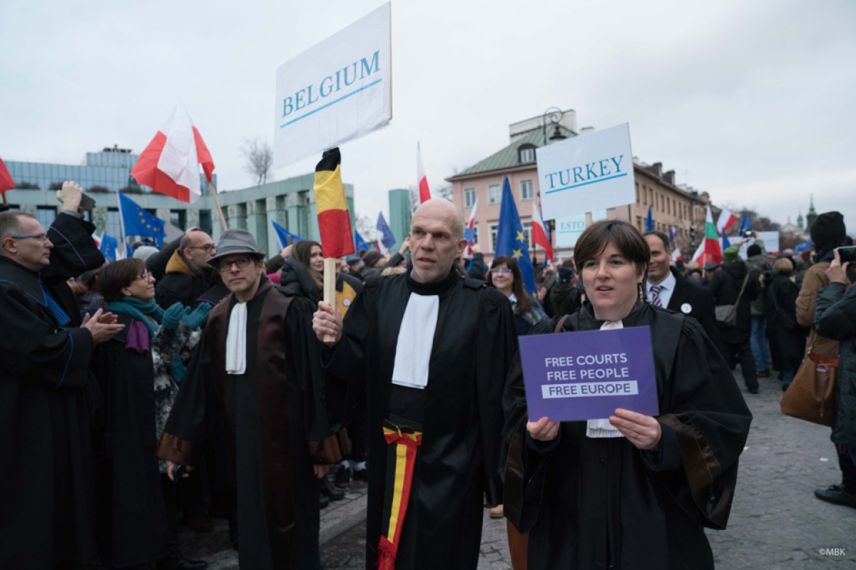 "Marsch der tausend Roben" am 11. Januar 2020 in Warschau