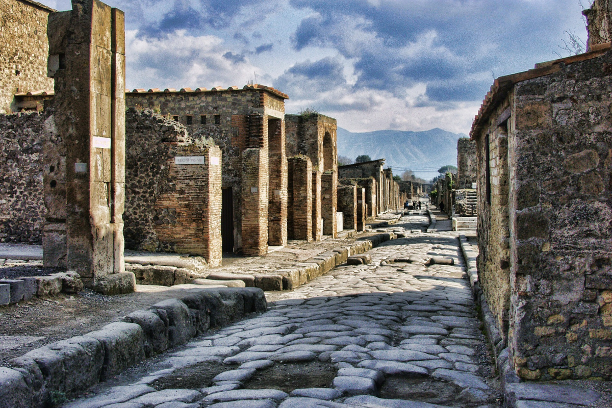 Straße in Pompeji
