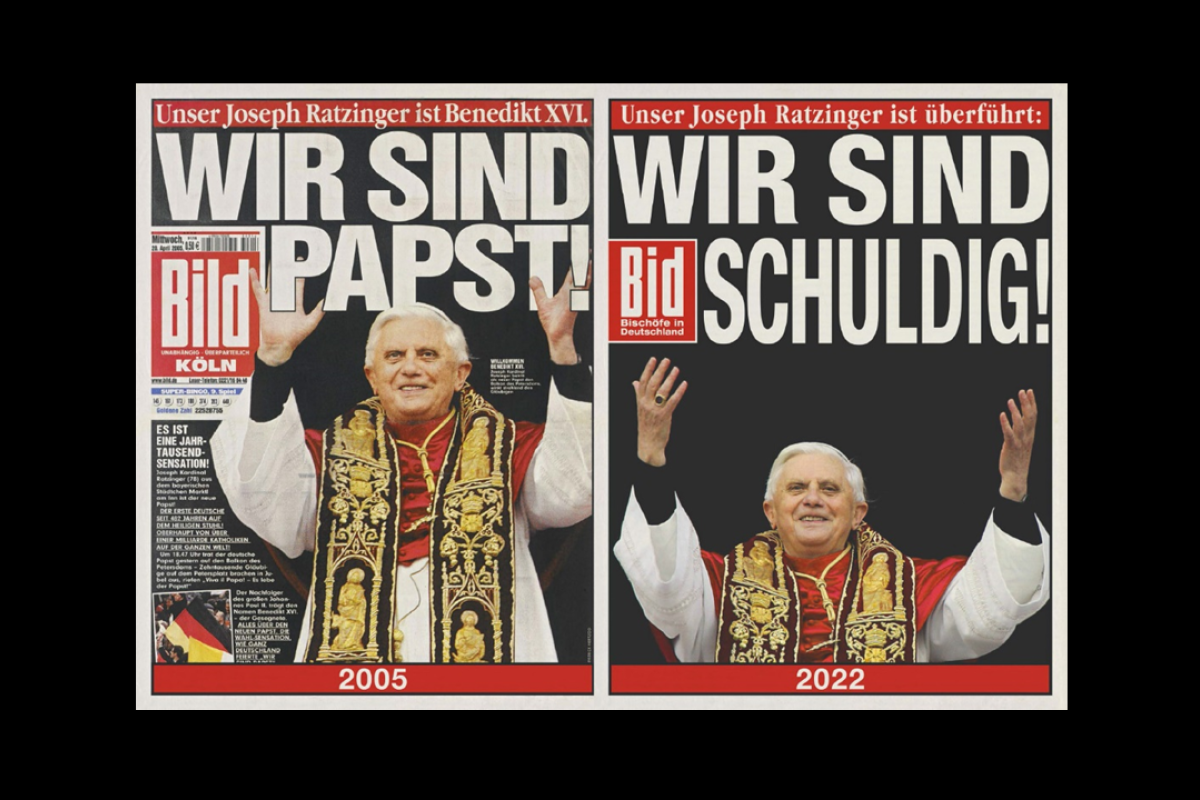 2005 titelte die Bild: "Wir sind Papst!", heute müsste es heißen: "Wir sind schuldig!"