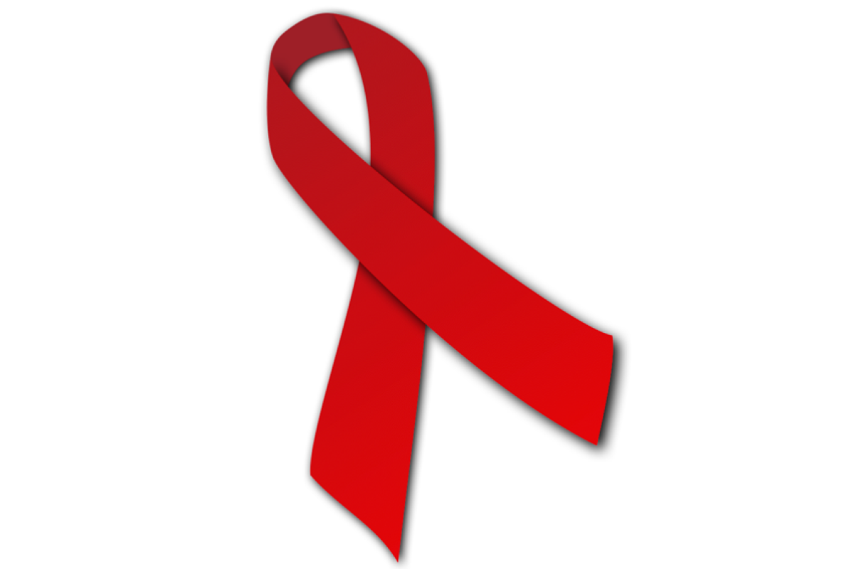 Die Rote Schleife als Symbol der Solidarität mit HIV-positiven und AIDS-kranken Menschen