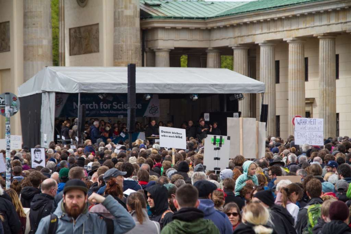 Abschlusskundgebung auf dem Pariser Platz