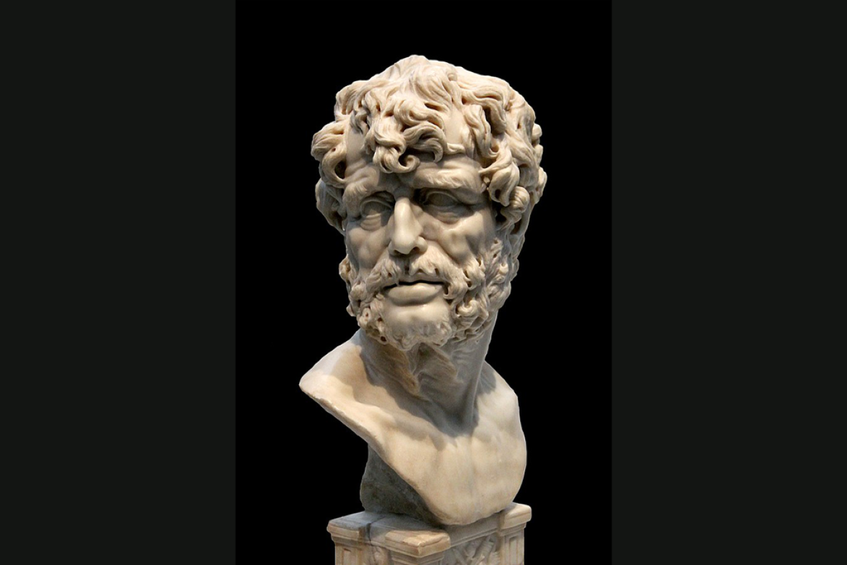 Marmor-Büste Senecas, anonyme Skulptur des 17. Jahrhunderts, Museo del Prado