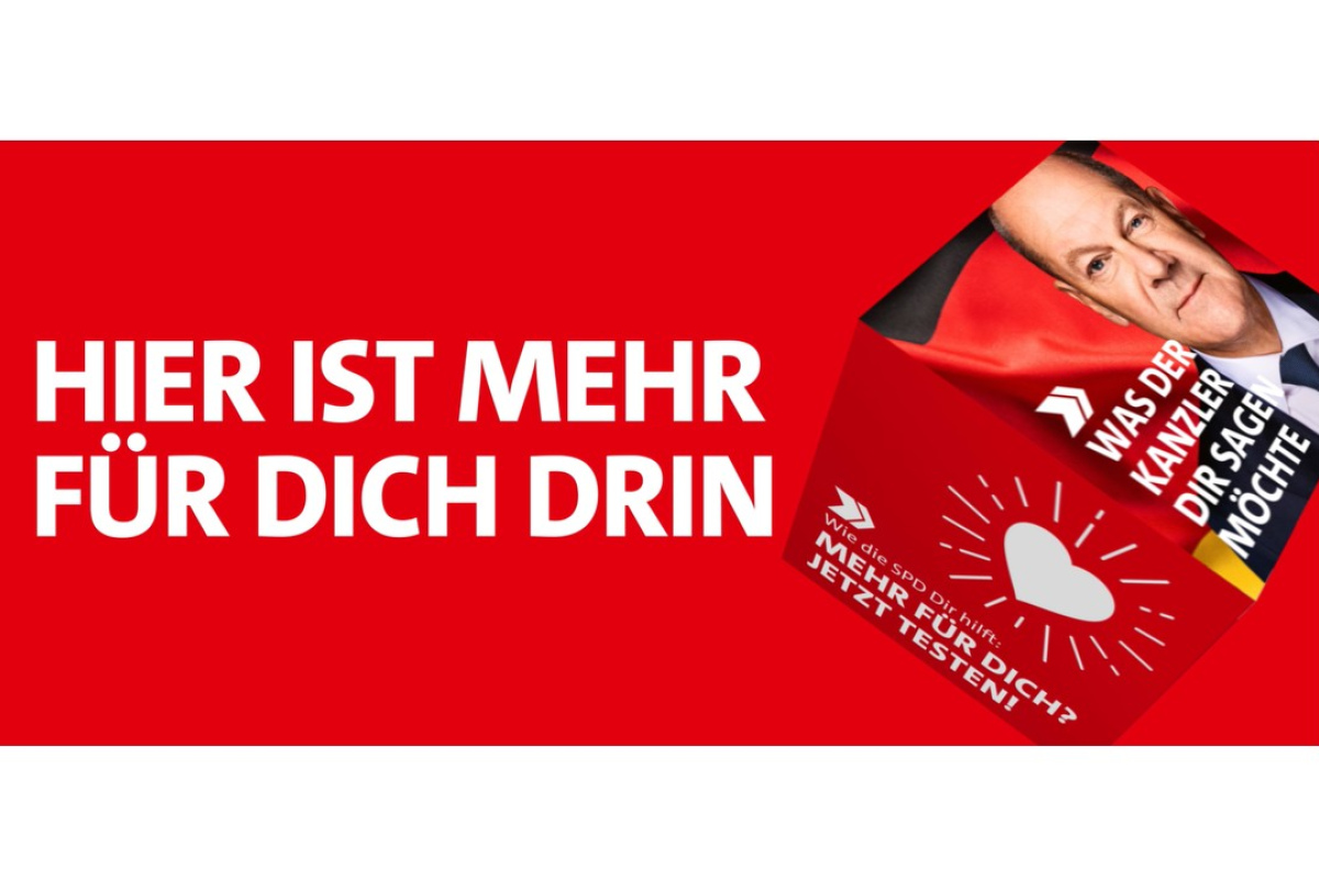 Screenshot von der Website der SPD