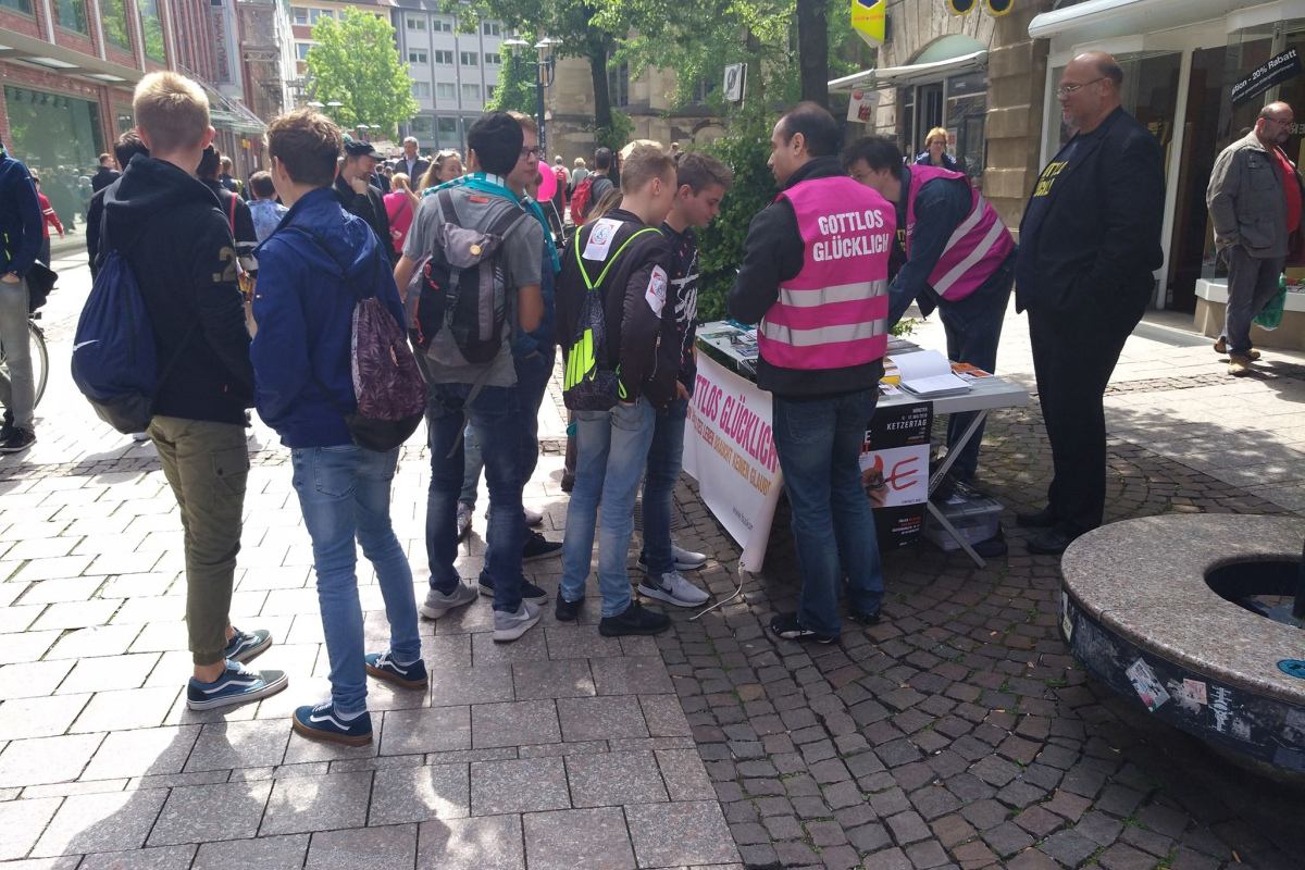 Stand von "Religionsfrei im Revier" in Münster