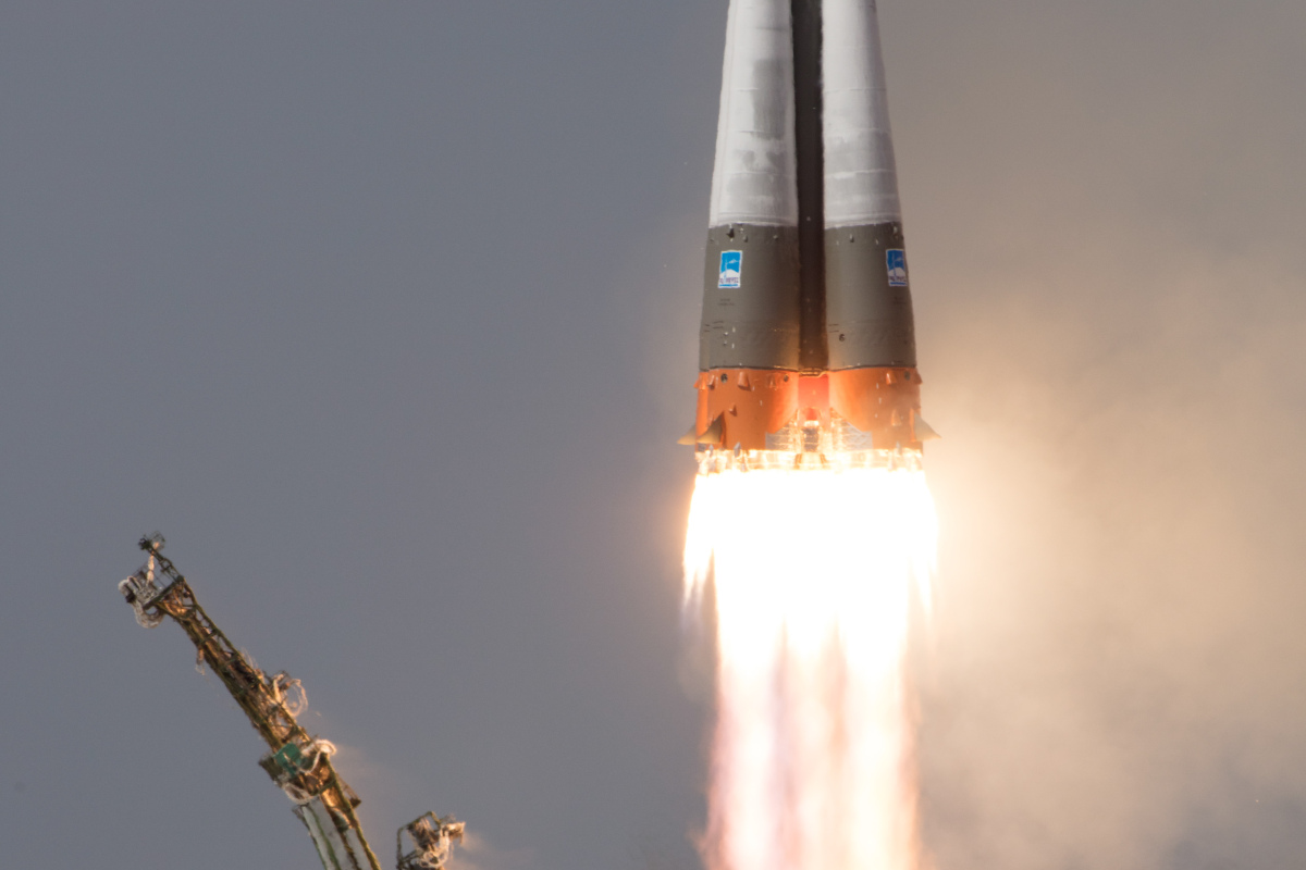 Start der Sojus-Rakete