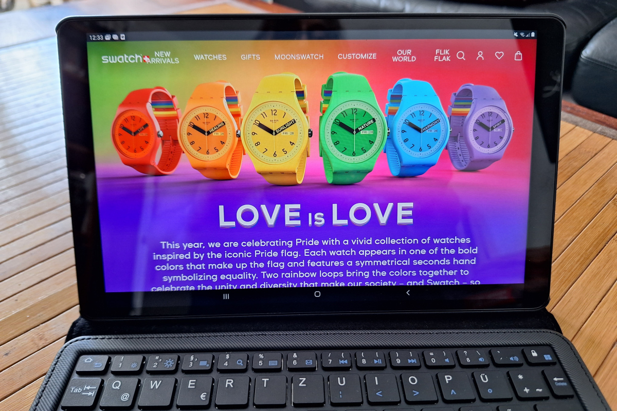 Pride-Kollektion auf der Swatch-Website