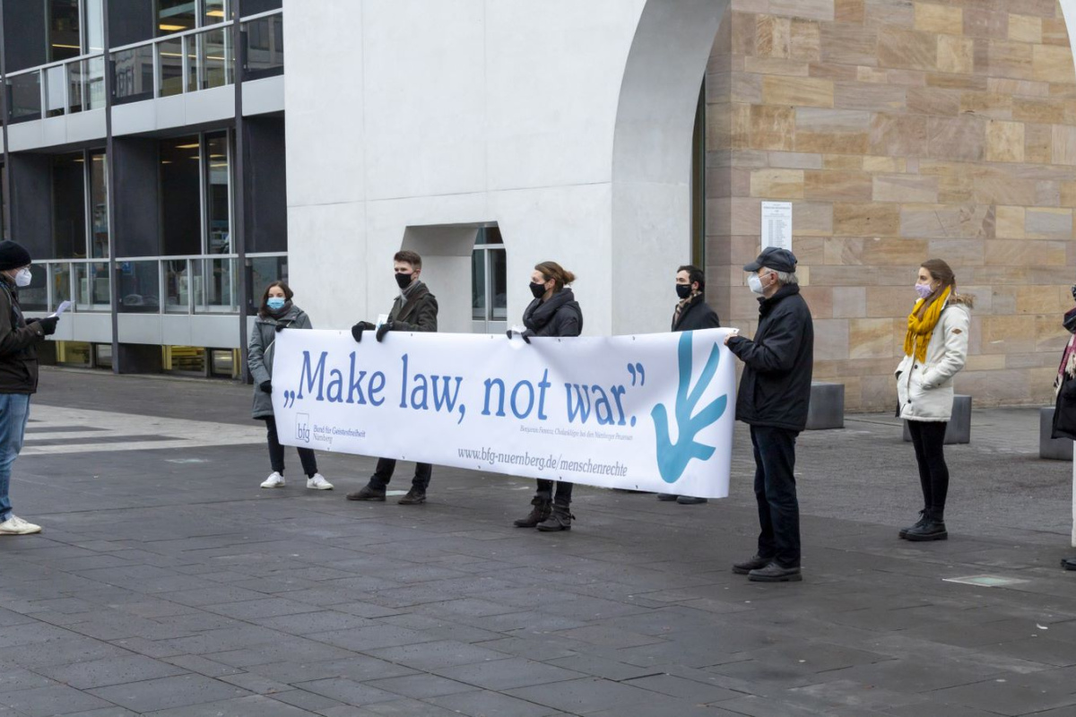 Aktion zum Tag der Menschenrechte