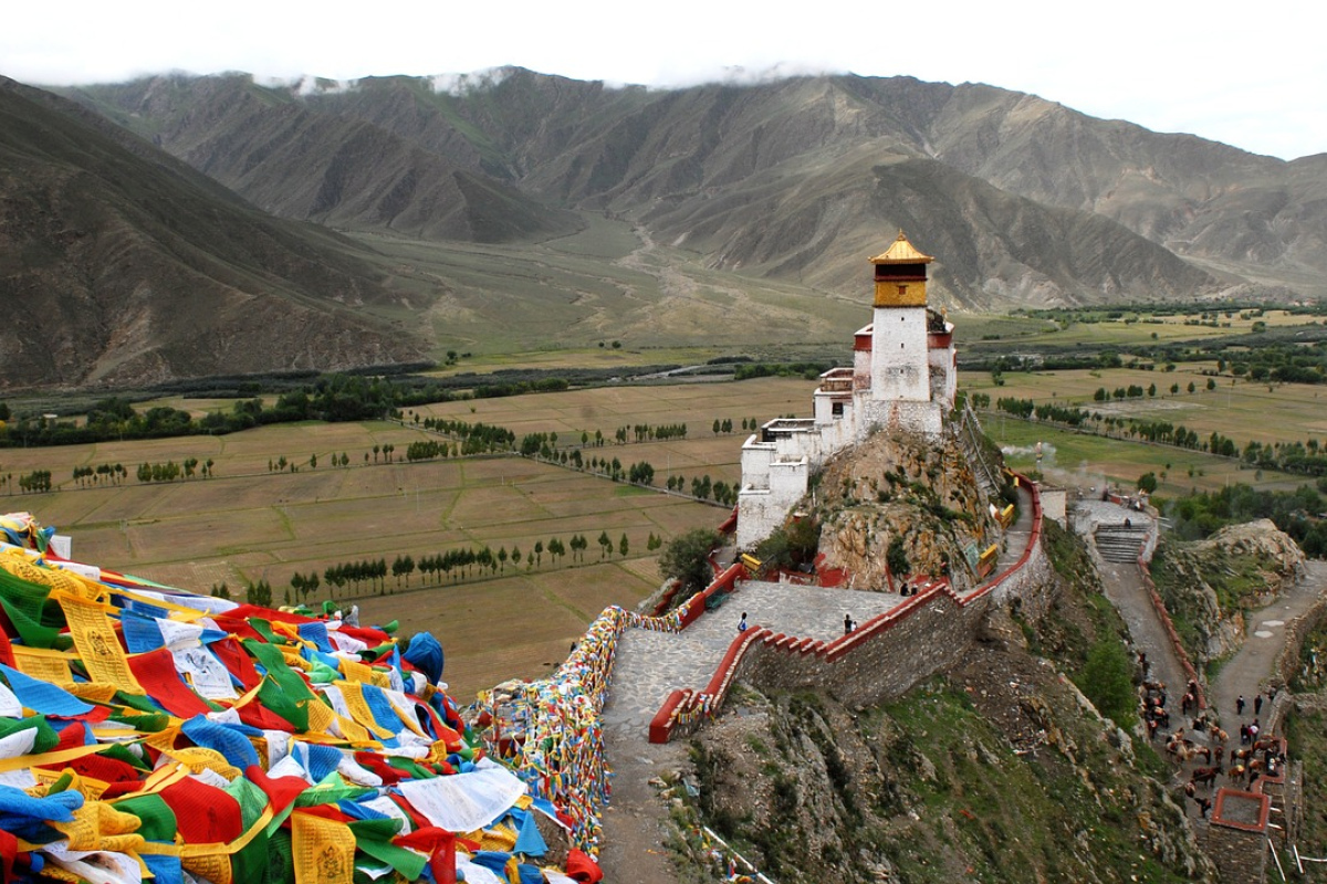 Ein Kloster in Tibet