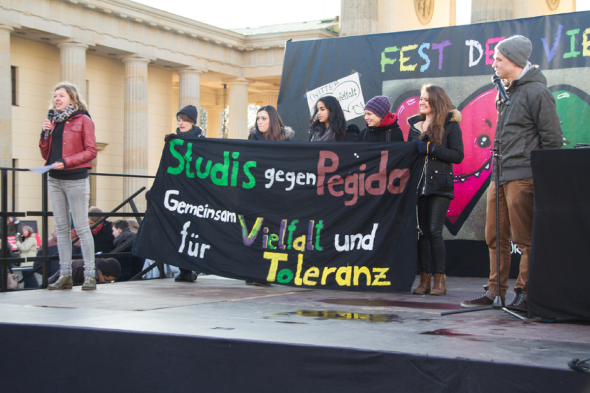 "Studis gegen Pegida"