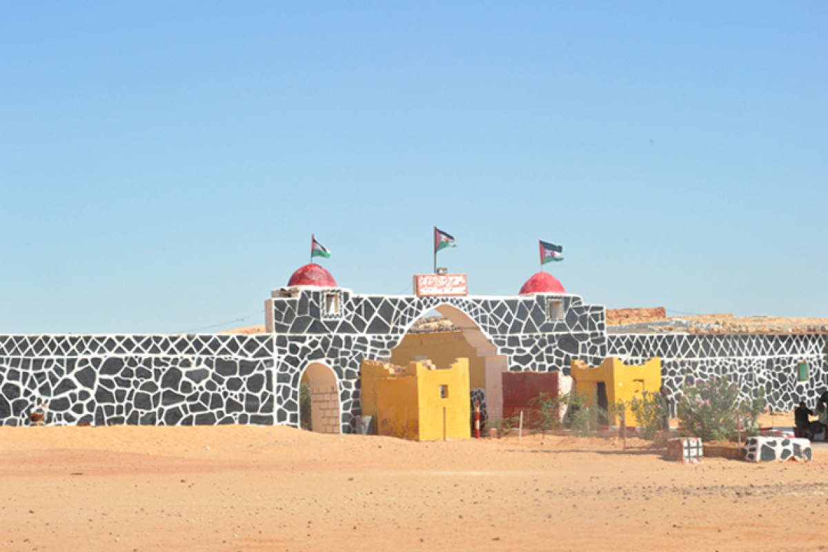 Der provisorische Regierungssitz der Demokratischen Arabischen Republik Sahara (DARS) in Bir Lahlou