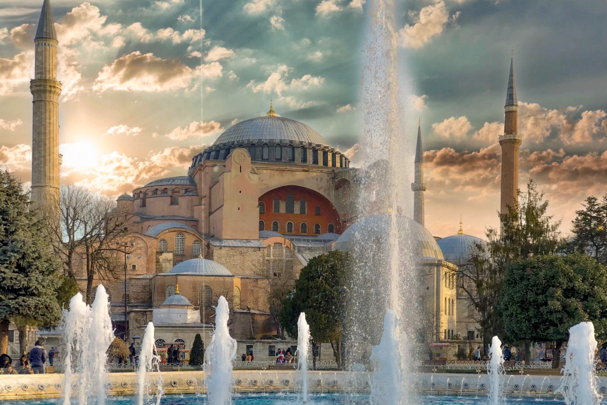 Das Gebäude der Hagia Sophia