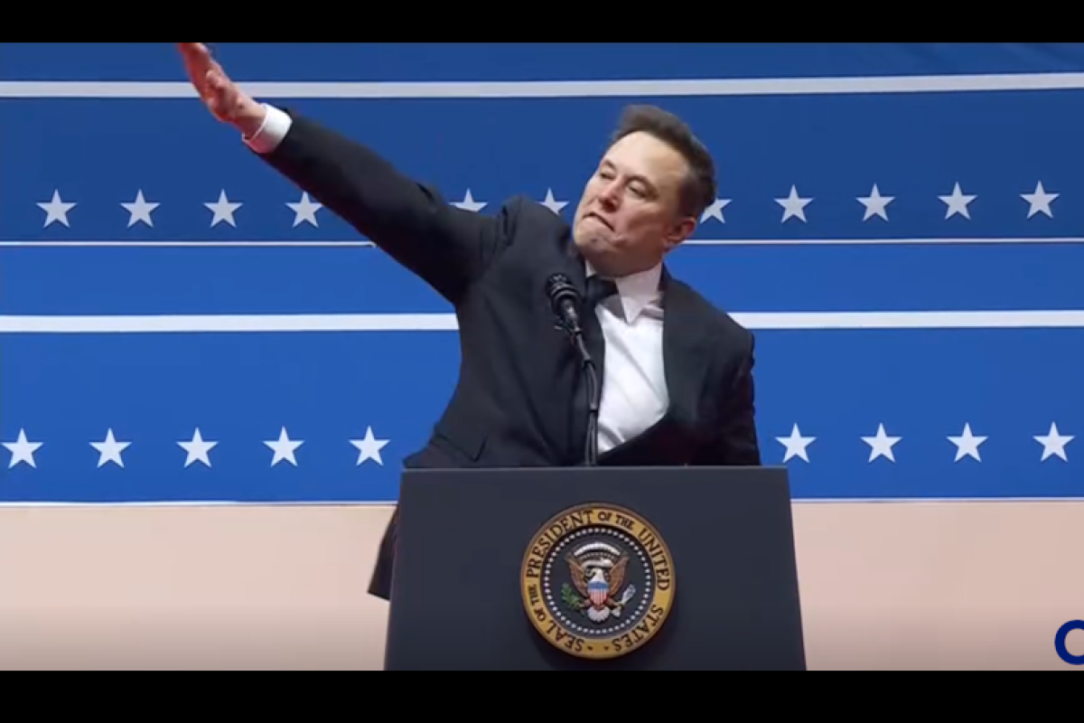 Screenshot von Musks Hitlergruß