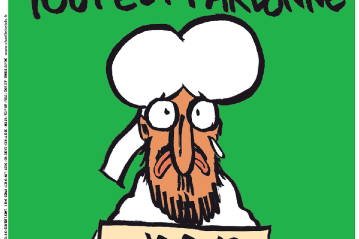 Titelblatt der "Charlie Hebdo" nach dem Terroranschlag