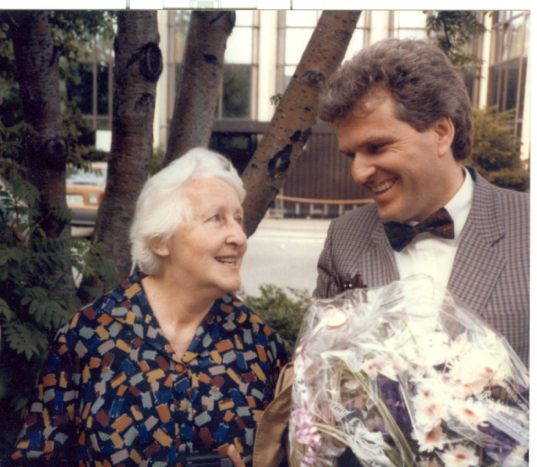 Gottfried und Tante Friedelind. Foto © Gottfried Wagner