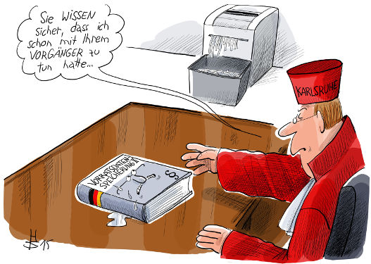 Zeichnung: Heiko Sakurei m.freundl. Genehm. für digitalcourage